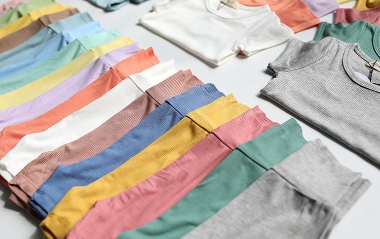 大優惠夏季糖果色坑條家居服