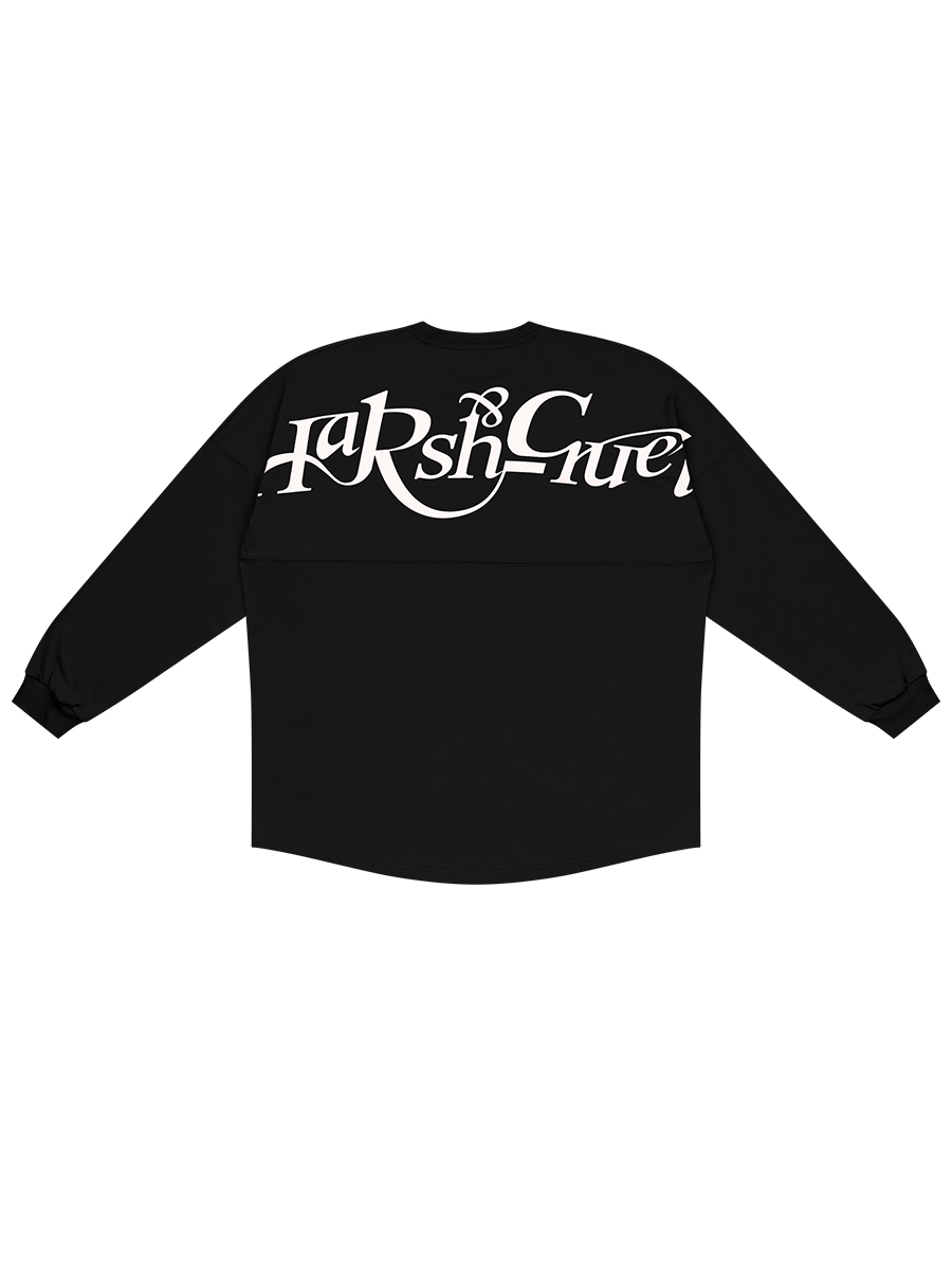 Harsh and Cruel 23SS 背後花體logo字體排版長袖 HM231020087