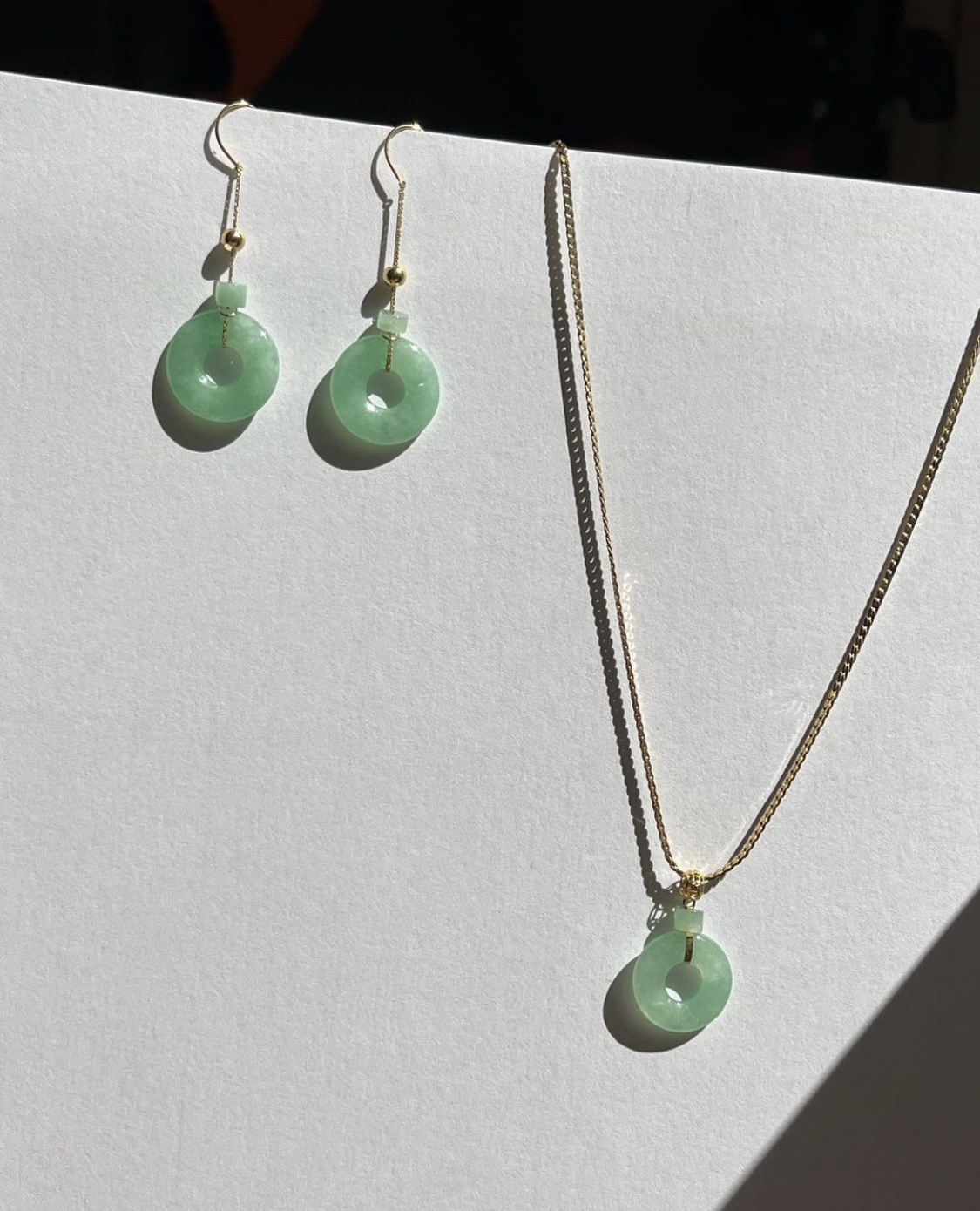 清新果綠耳環墜飾組