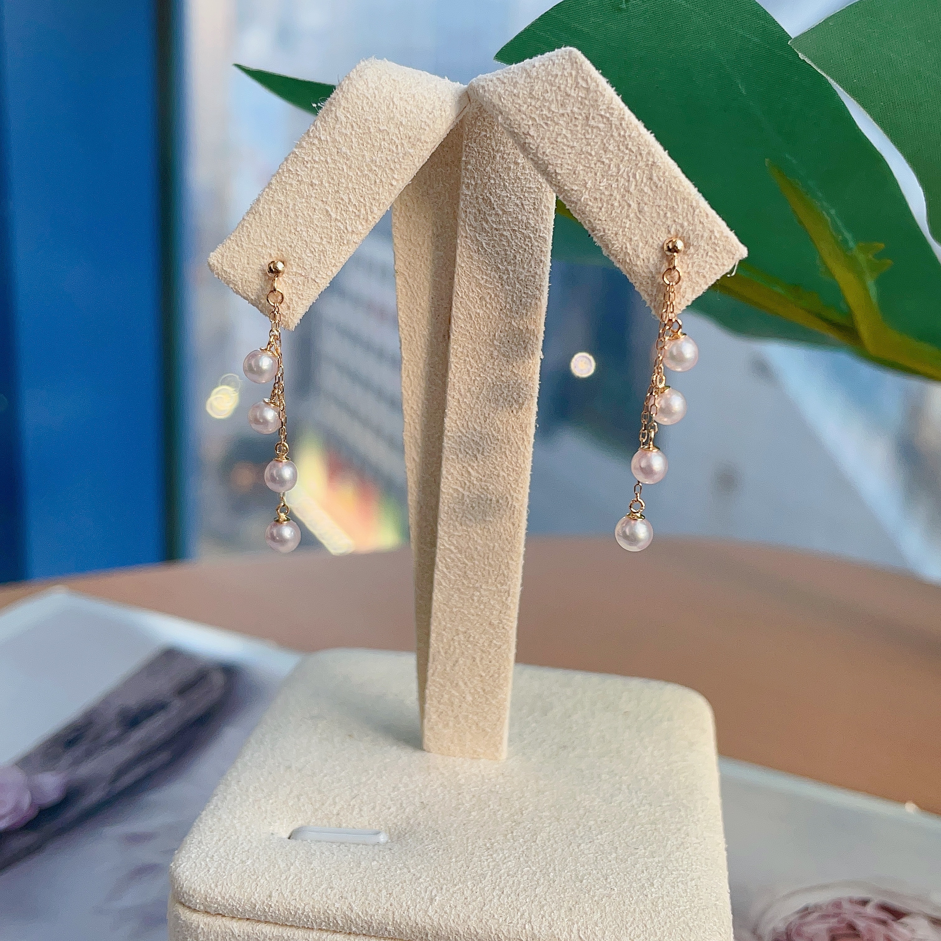 18K金日本Baby Akoya珍珠耳環