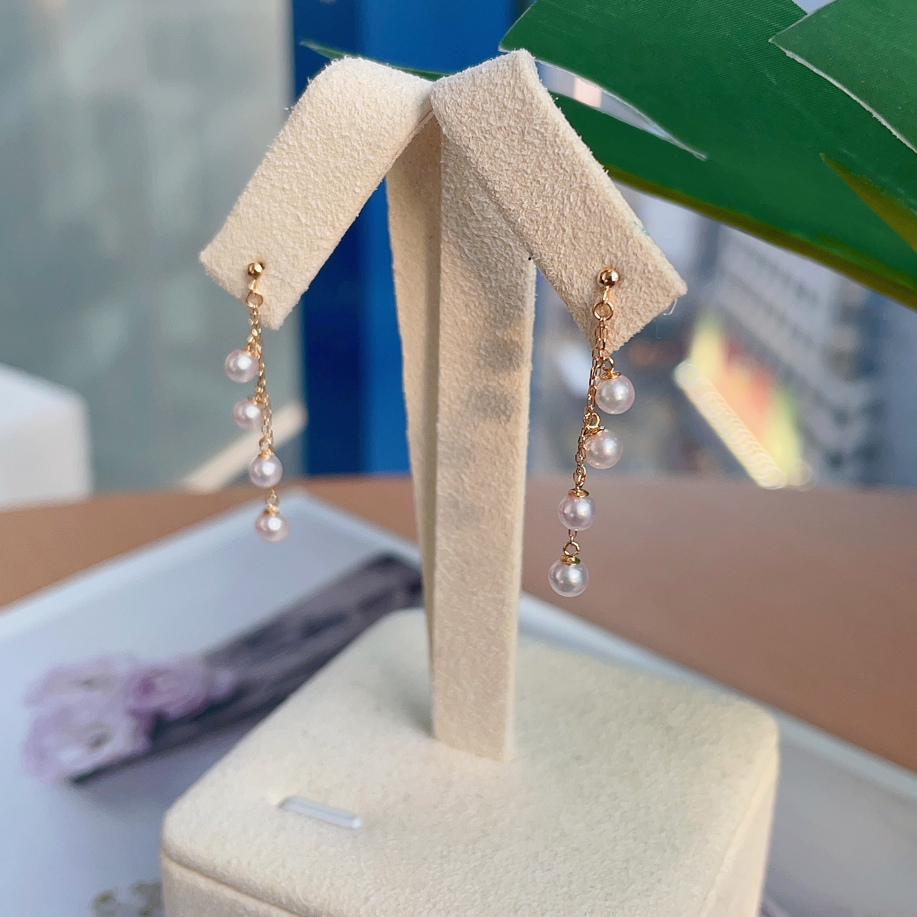 18K金日本Baby Akoya珍珠耳環