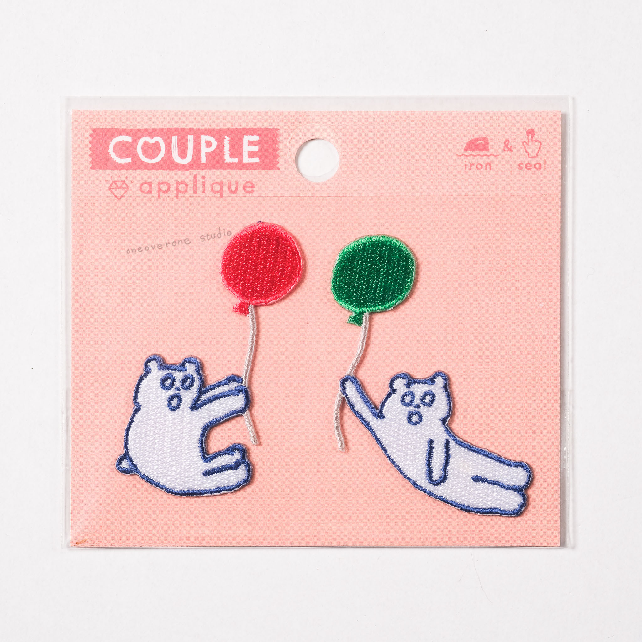 AIUEO Couple 燙貼 / KUMA balloon / AIUEO / JAPAN