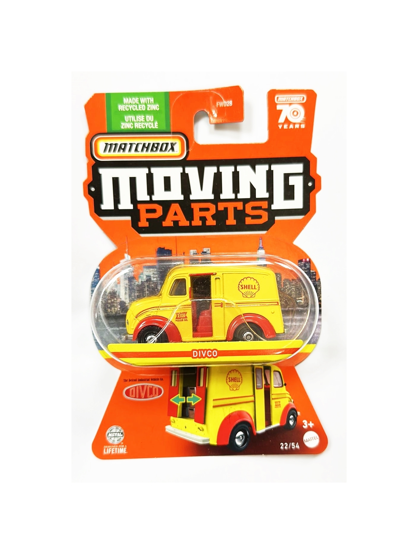 Matchbox Moving Parts Shell Divco