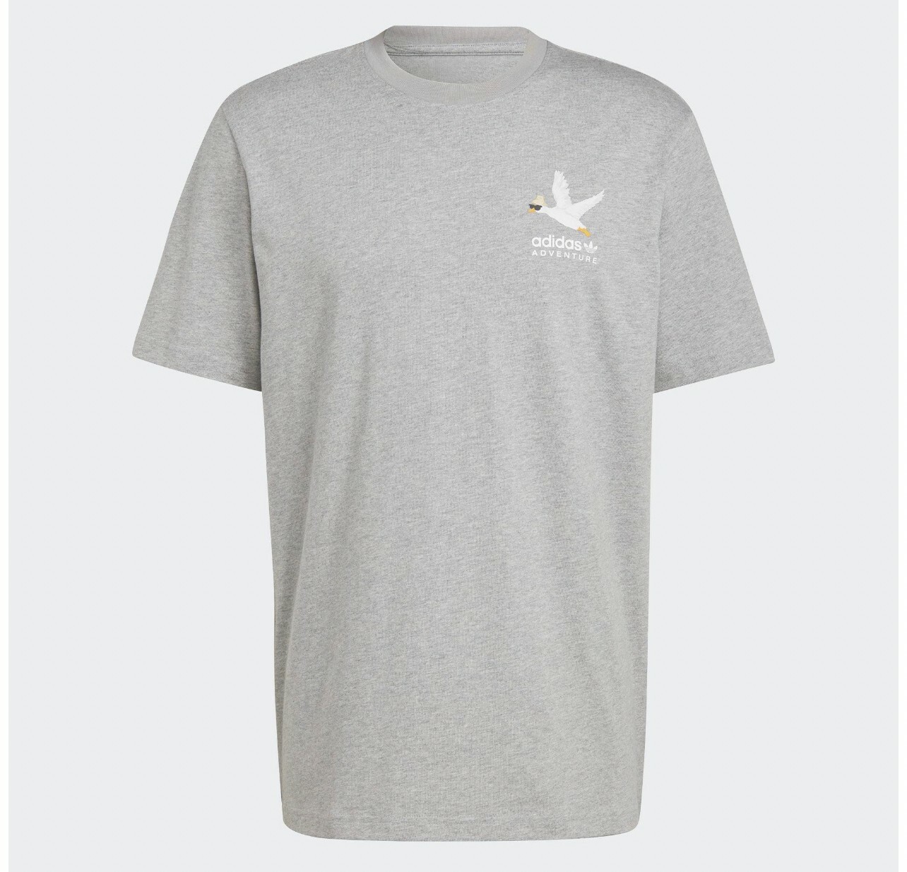 Adidas Adventure 短袖上衣  圖騰 印花 白天鵝 灰 MAR-