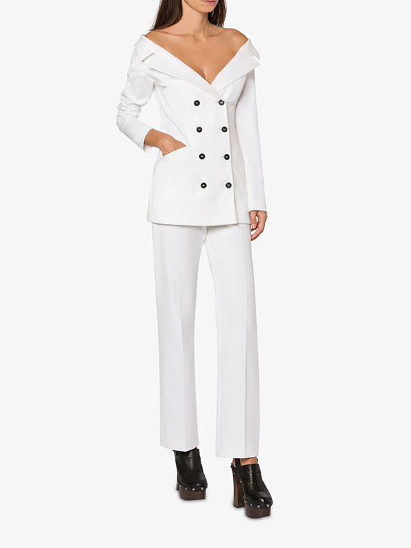 PHILOSOPHY 大V領雙排釦外套