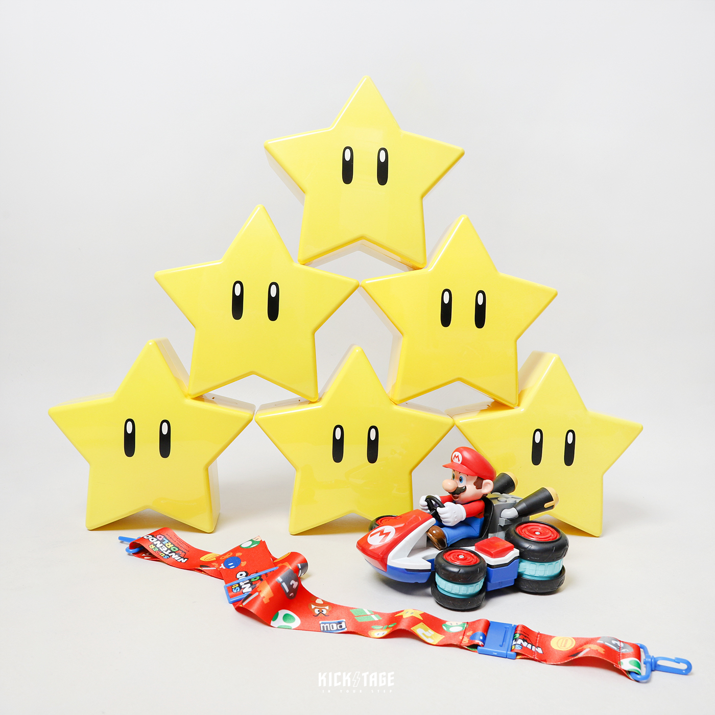 日本環球影城限定 Super Mario 任天堂瑪利歐樂園 爆米花筒 星星【MarioSTAR】