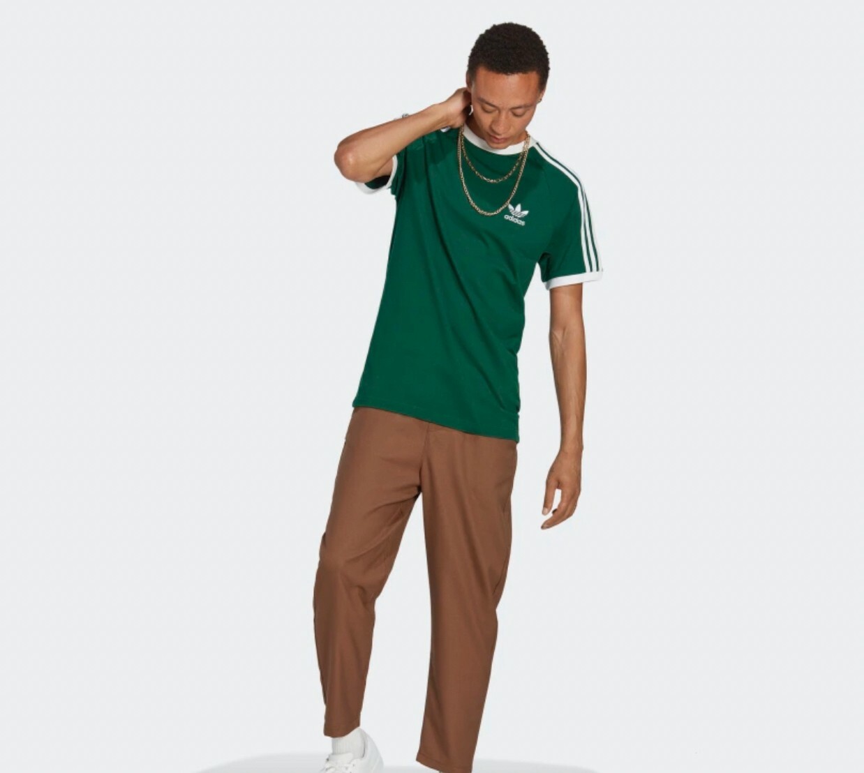 Adidas Classics 三葉草 休閒上衣 圓領 TEE 綠 MAR-