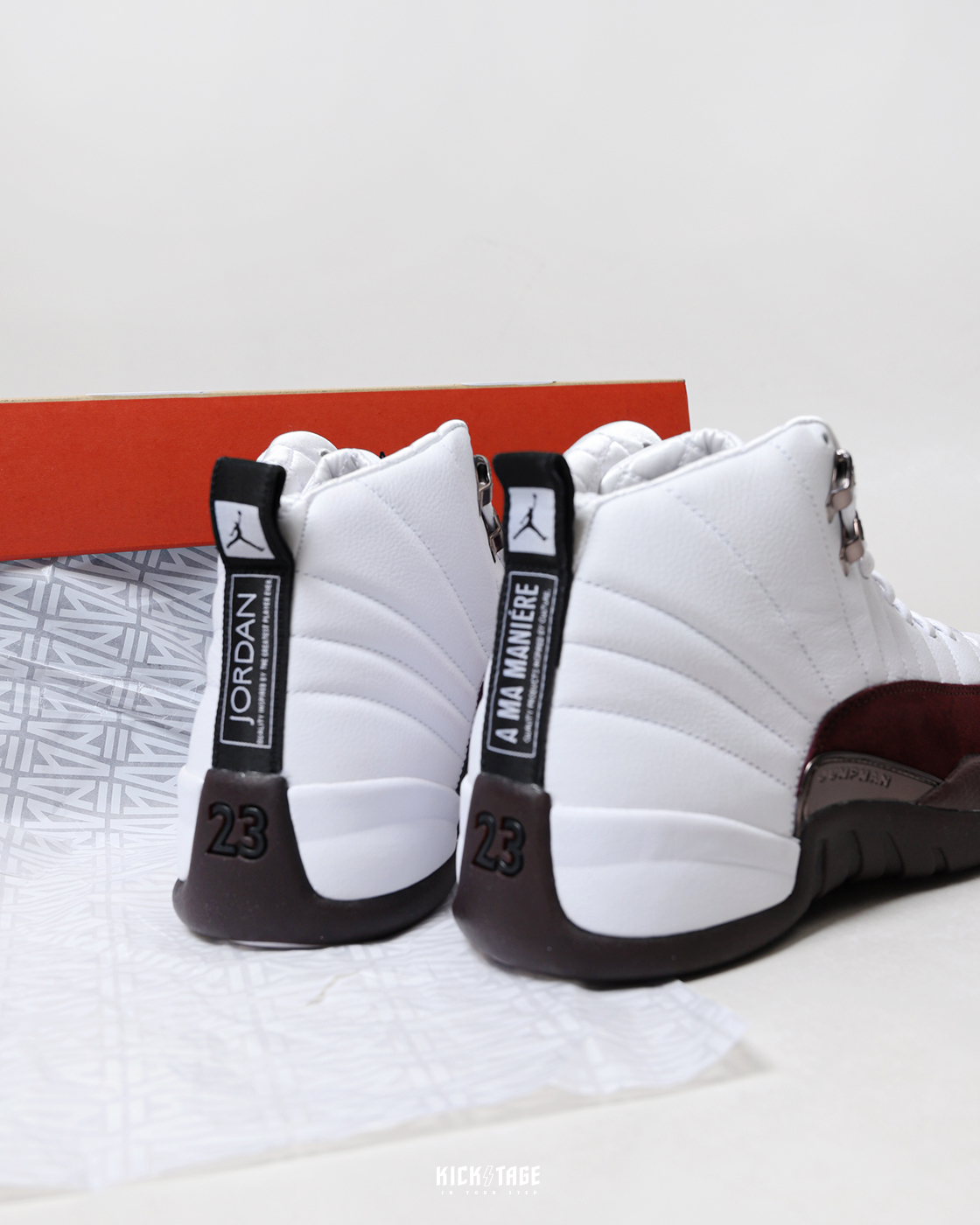 A Ma Maniere x WMNS AIR JORDAN 12 白酒紅籃球鞋DV6989-100