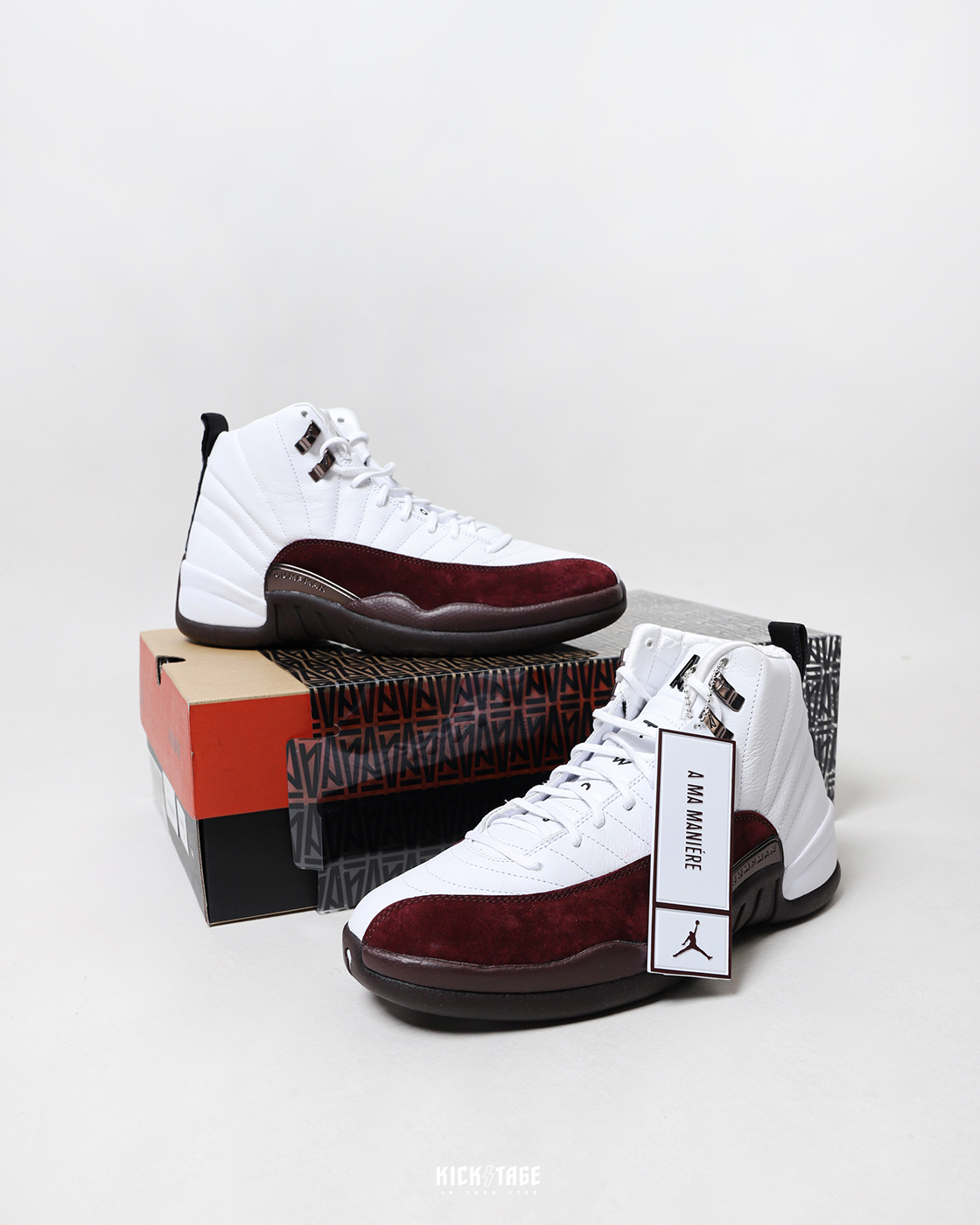 A Ma Maniere x WMNS AIR JORDAN 12 白酒紅籃球鞋DV6989-100