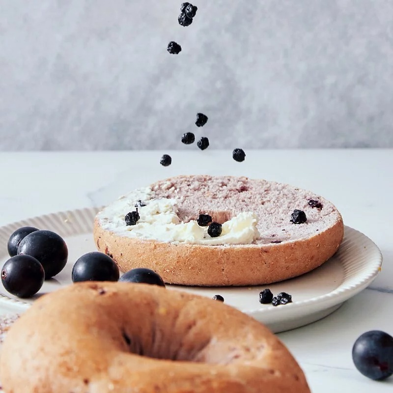 原味時代- 減醣豆渣藍莓果粒貝果  100g±10g #加入大豆渣粉 (急凍 -18°C)