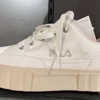 [S] FILA UNISEX STREET STYLE LOGO SNEAKER,CREAM, 1TM01576E-920 (SFL191)
