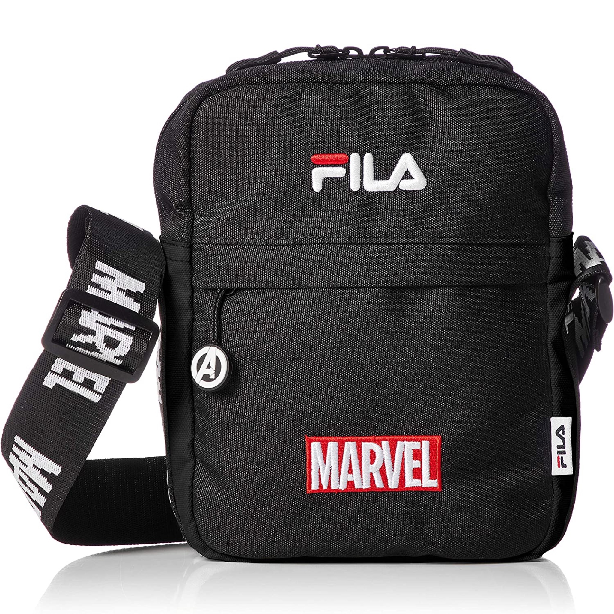 💥日本直送】FILA x Marvel 側挎包斜孭袋單肩包斜挎包黑色