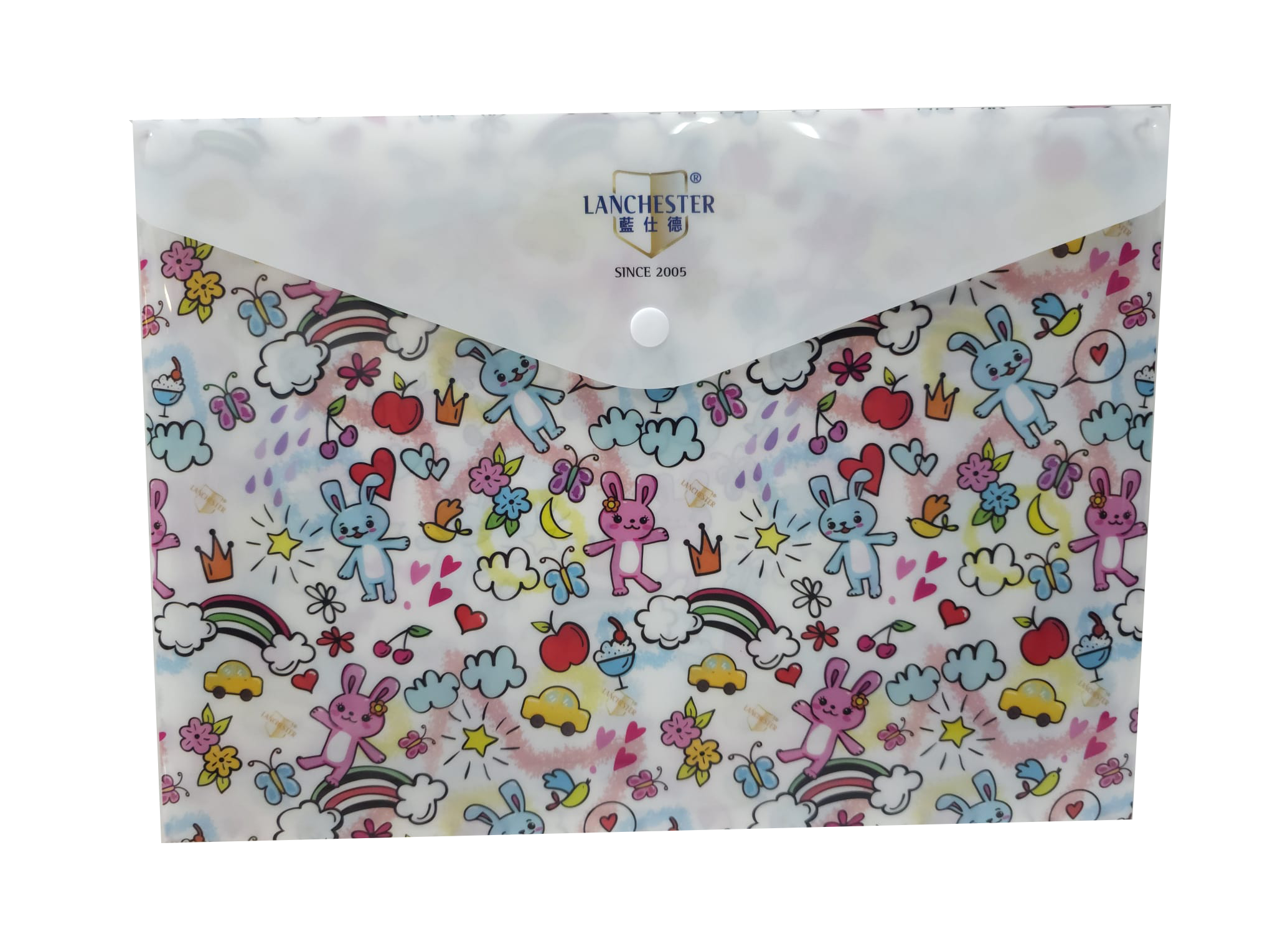 【蘭徹斯特奇遇記系列】A4文件夾 24*33cm (卡通兔兔)