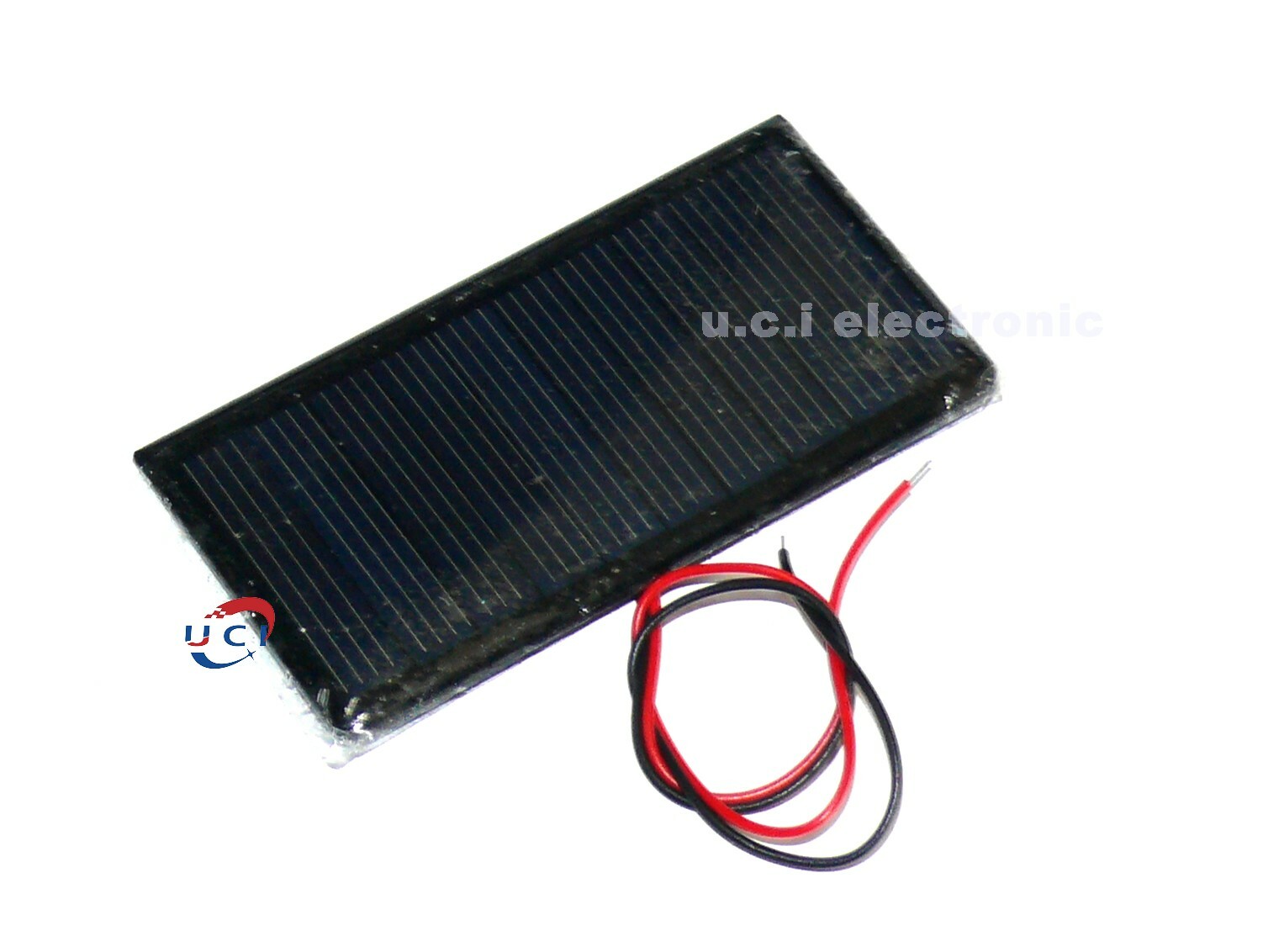【UCI電子】(J-3) 太陽能板滴膠板68*36 5v 60ma 0.3W帶線光伏電板組件 太陽能板