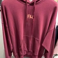 [S] FILA OVERFIT TYPOGRAPHY HOODIE,DEEP MAROON, FS2POD3125X-DPM (SFL199)
