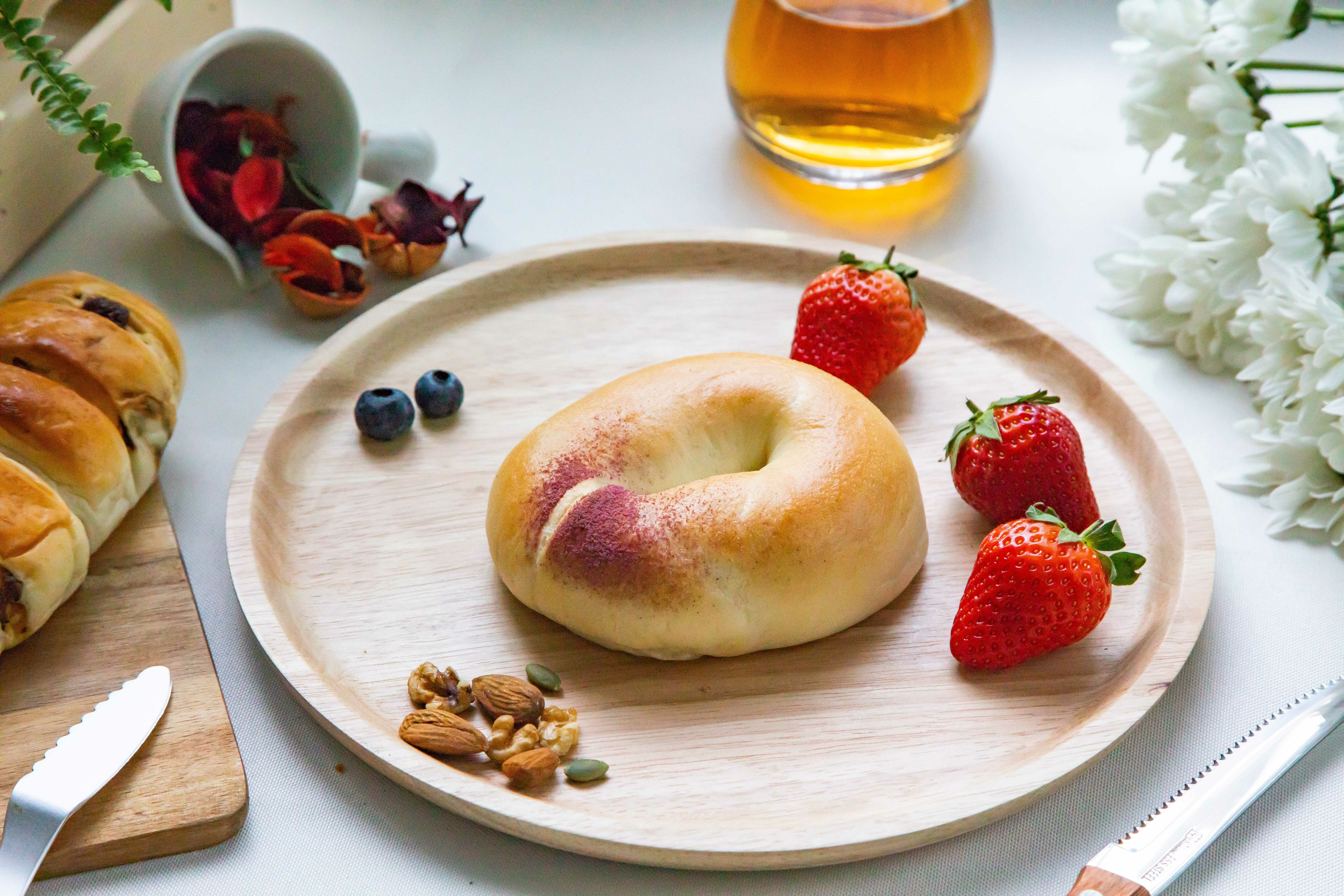 芋泥金莎貝果(冷凍)-2入組