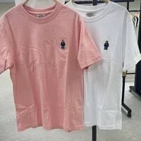 [S] WHO.A.U STEVE BEAR SHORT SLEEVE TEE(ONE SET OF TWO PIECES),PINK, WHRAD2323U-PINK (SWAU118)