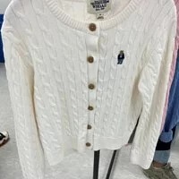 [S] WHO.A.U STEVE CABLE CARDIGAN,IVORY, WHCKD1111F-IVORY (SWAU124)