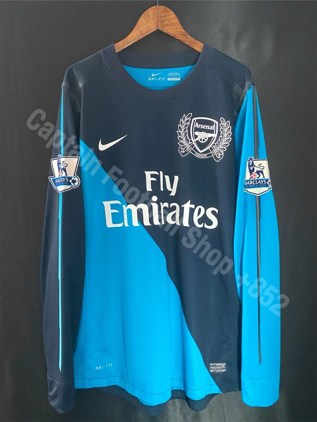 (更衣室版) 阿仙奴 2011-2012 Nike 作客長袖更衣室球員版球衣 #12 HENRY