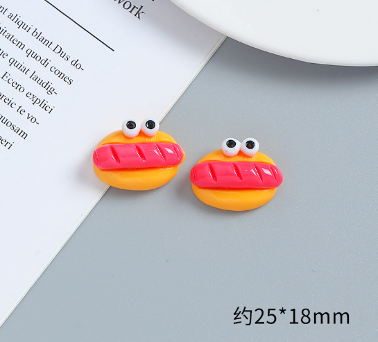 DIY奶油胶配件 卡通仿真食物系（一套4款）