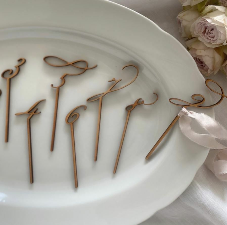 日本 數字蛋糕插牌