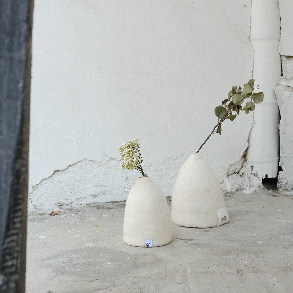 樂洋＋ collection / 手工居家花瓶 / 白色 / 蘑菇瓶 M