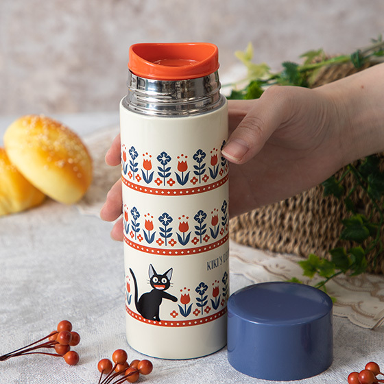 超輕巧不鏽鋼保溫瓶 魔女宅急便 吉吉 現代350毫升