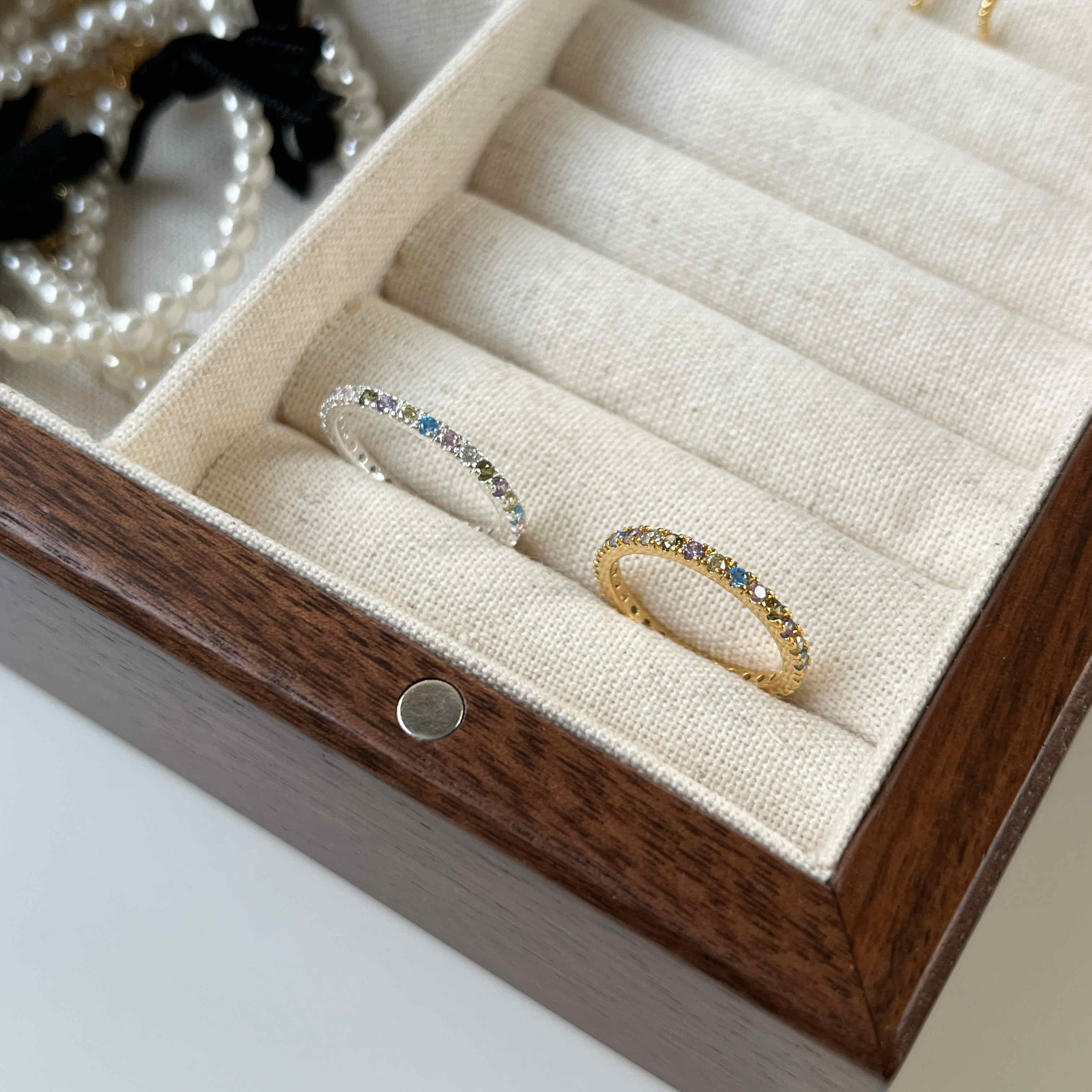 🇰🇷925 silver 最特別！小春天彩鑽戒指