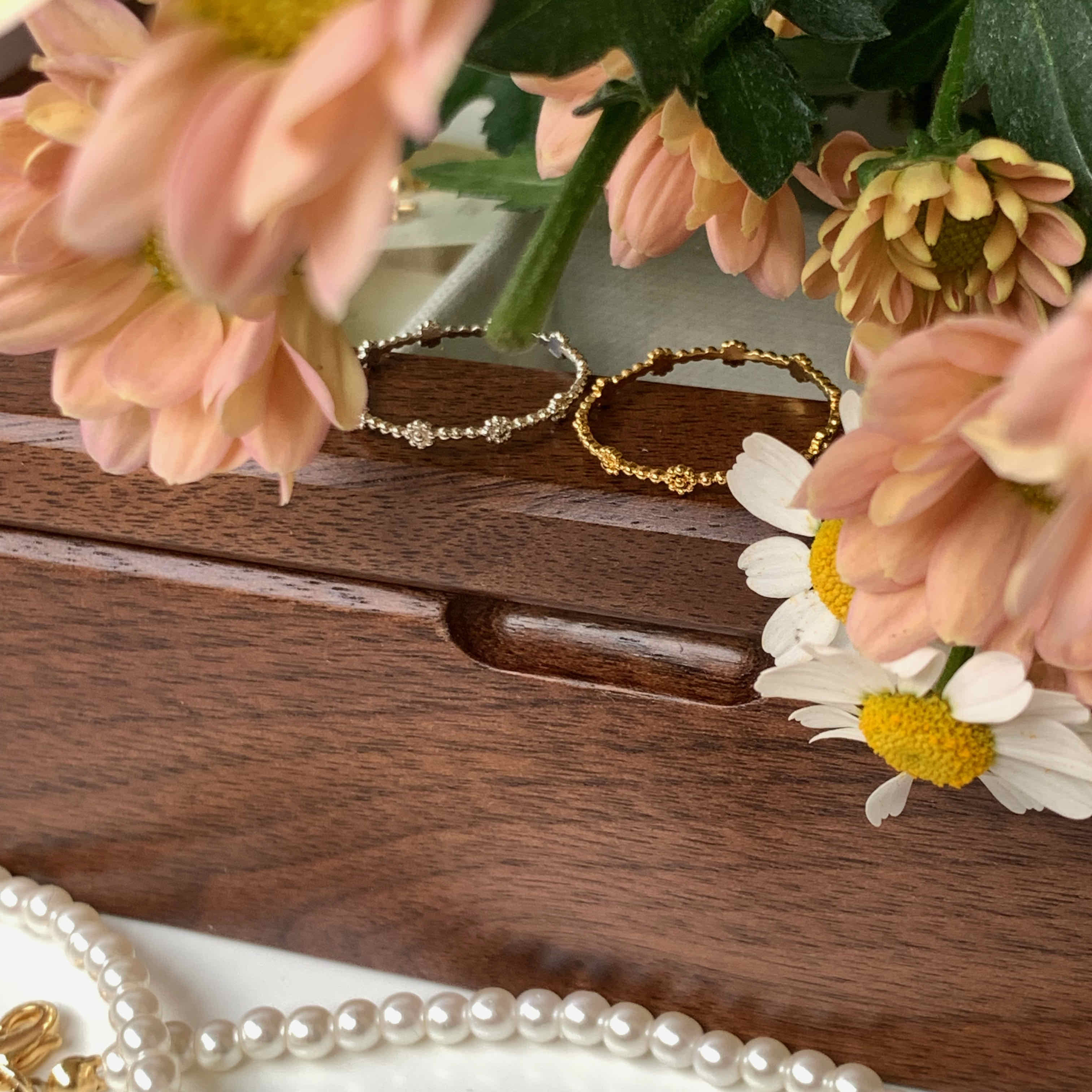 🇰🇷銷售破百！925 silver 迷你小花細戒｜2 color