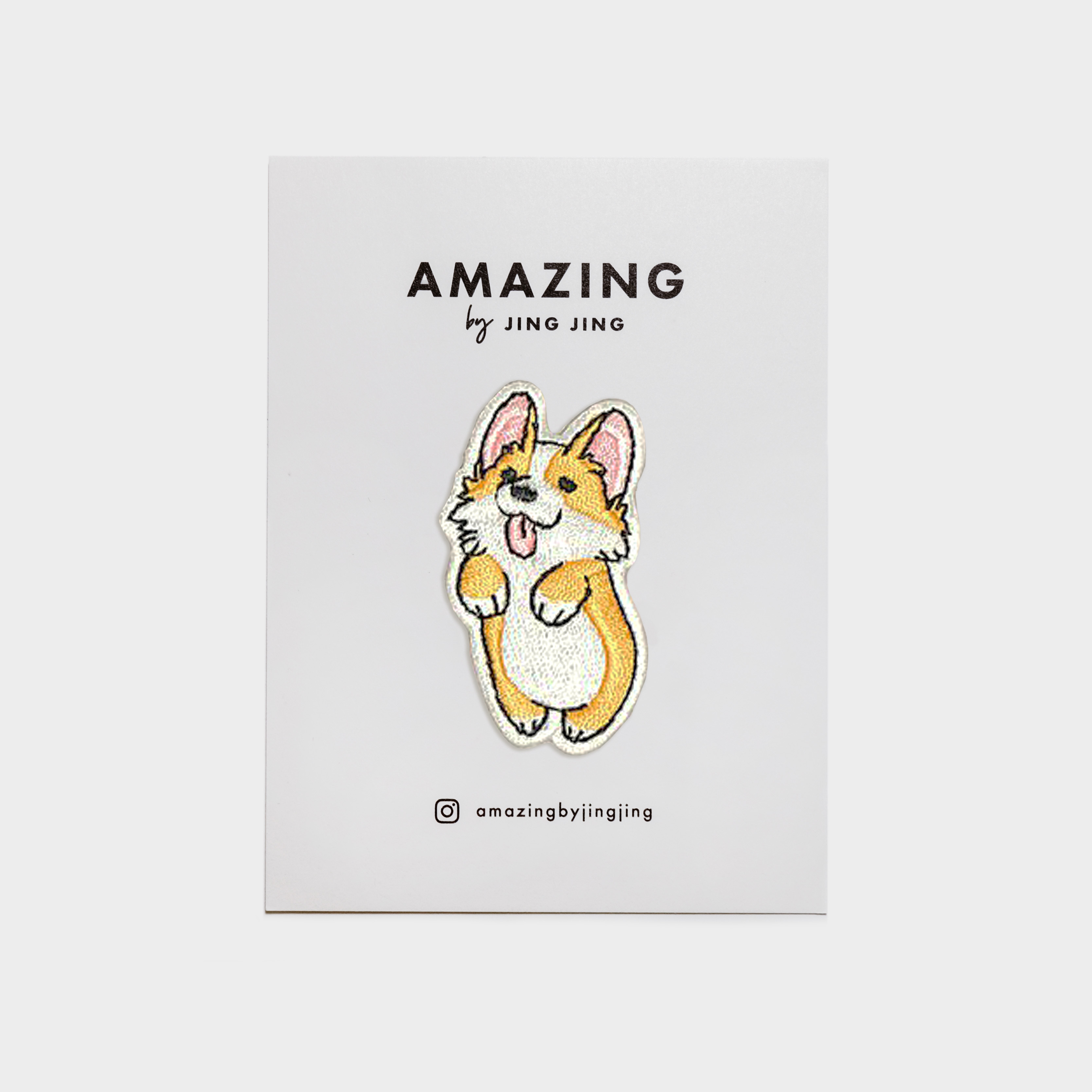Amazing by Jing Jing 刺繡布貼 - CORGI