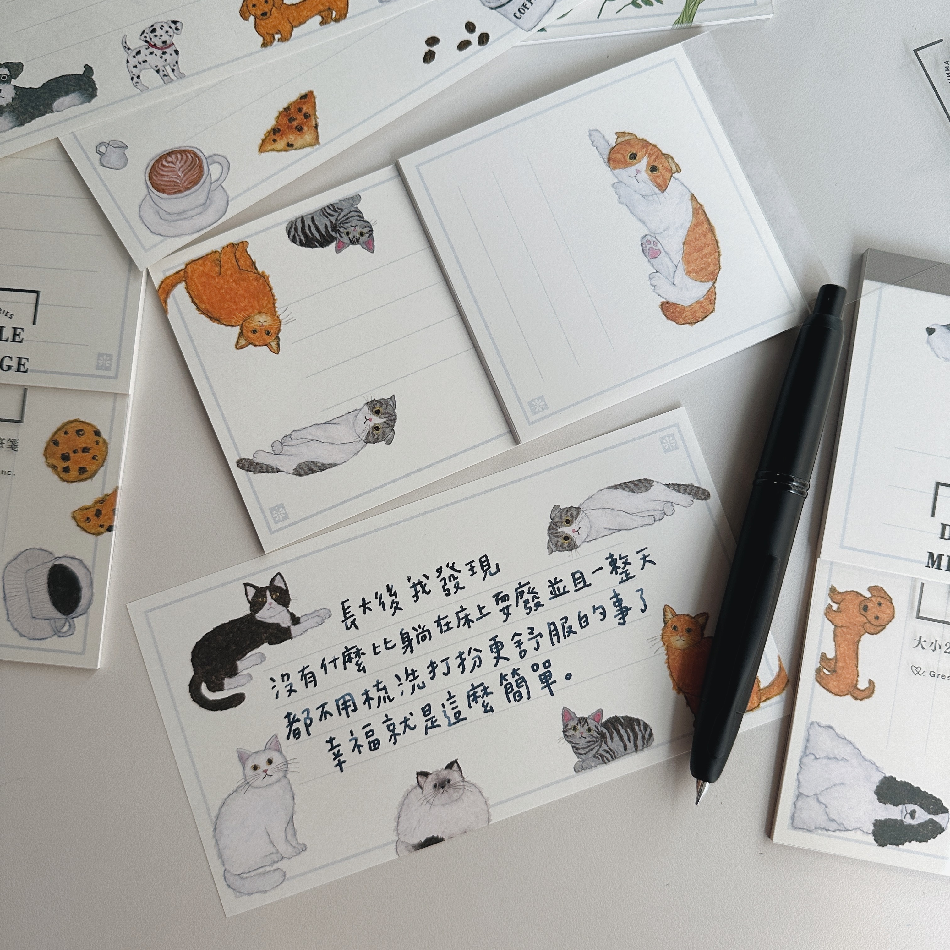 貓咪 2種尺寸一筆箋｜日本米津祐介