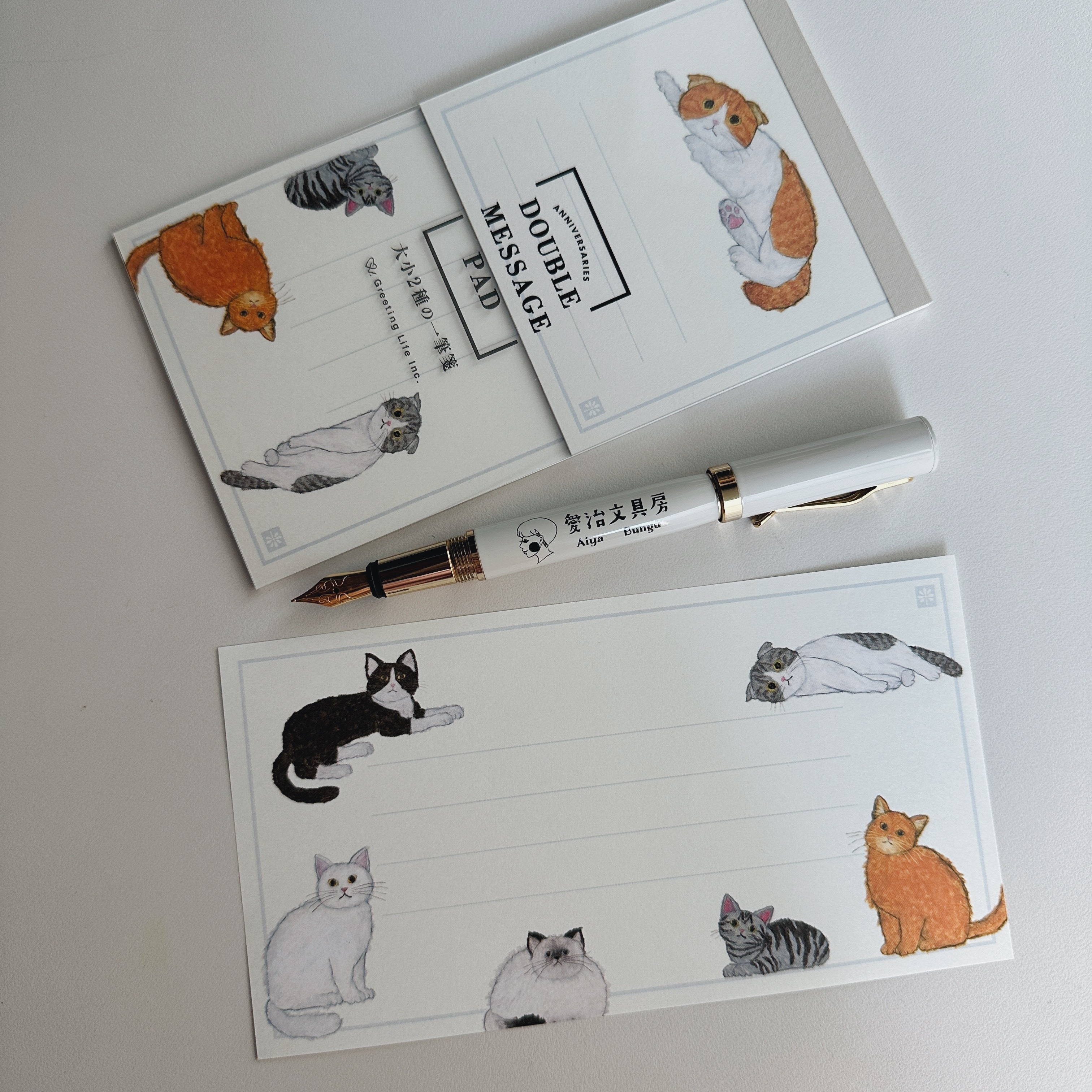 貓咪 2種尺寸一筆箋｜日本米津祐介