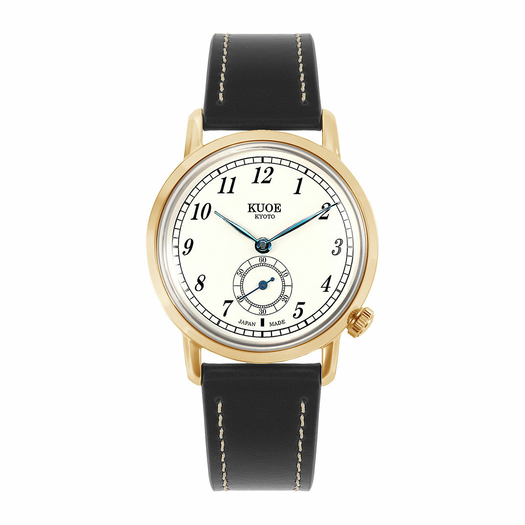 Old Smith 90-007 - Gold Case Blue Hands (Domed Sapphire Glass with AR Coating)