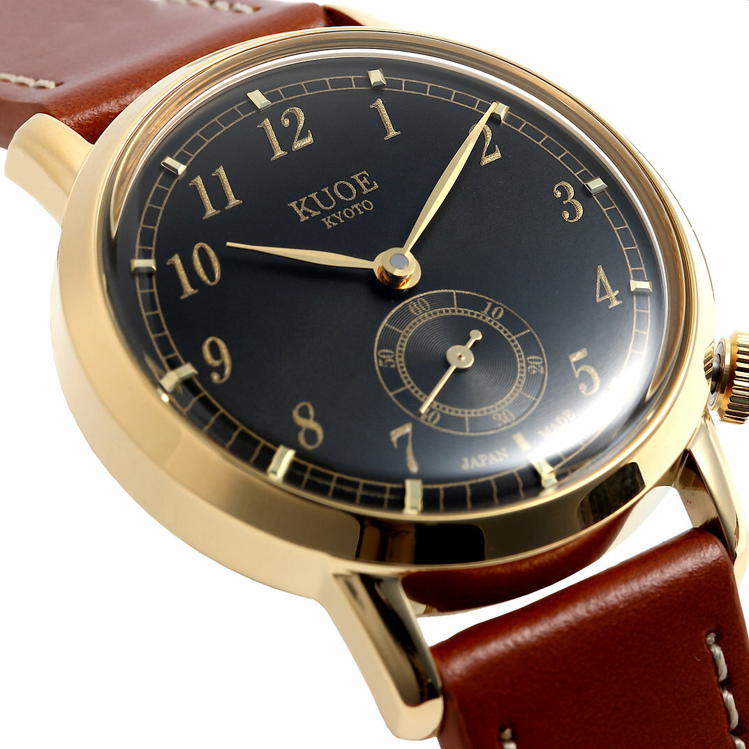 Old Smith 90-007 - Gold Case Black Dial (Domed Sapphire Glass with AR Coating)