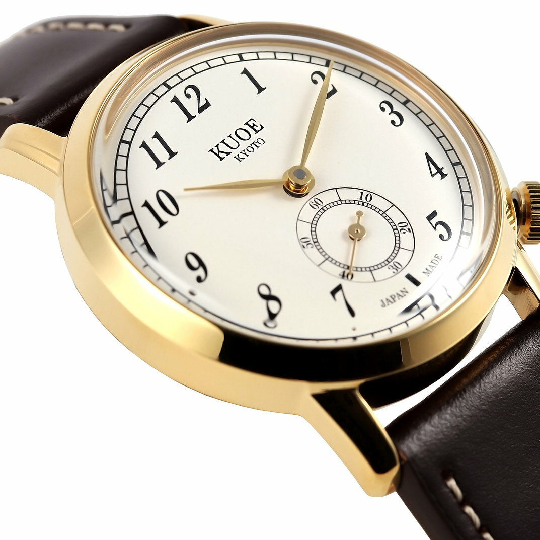 Old Smith 90-007 - Gold Case Gold Hands (Domed Sapphire Glass with AR Coating)