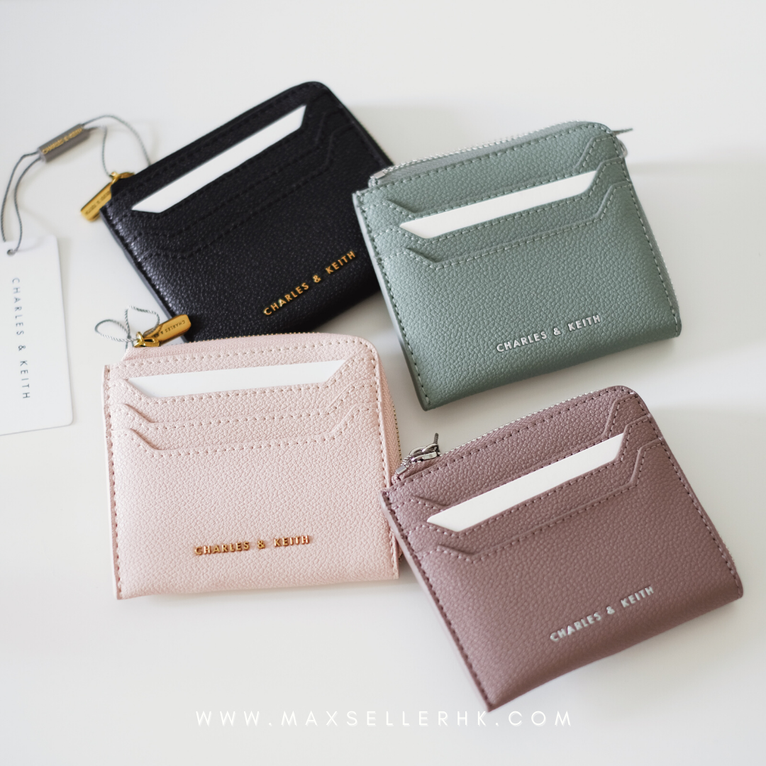 現貨 ｜4 色｜Charles and Keith 拉鏈散紙卡包｜Charles & Keith Cardholder