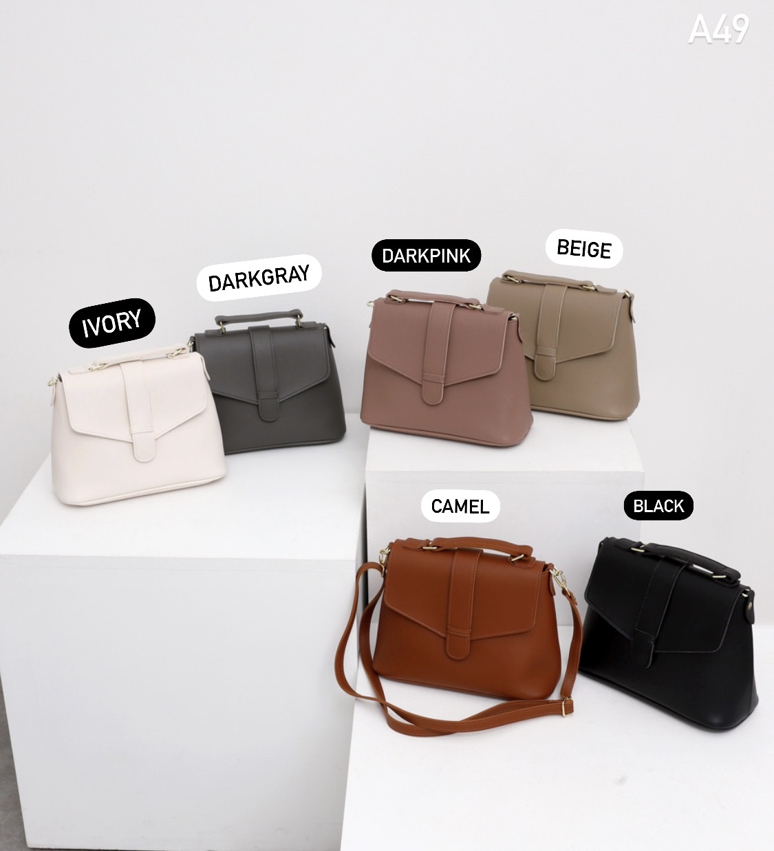 ✨||A49||典雅少女拉鏈手袋