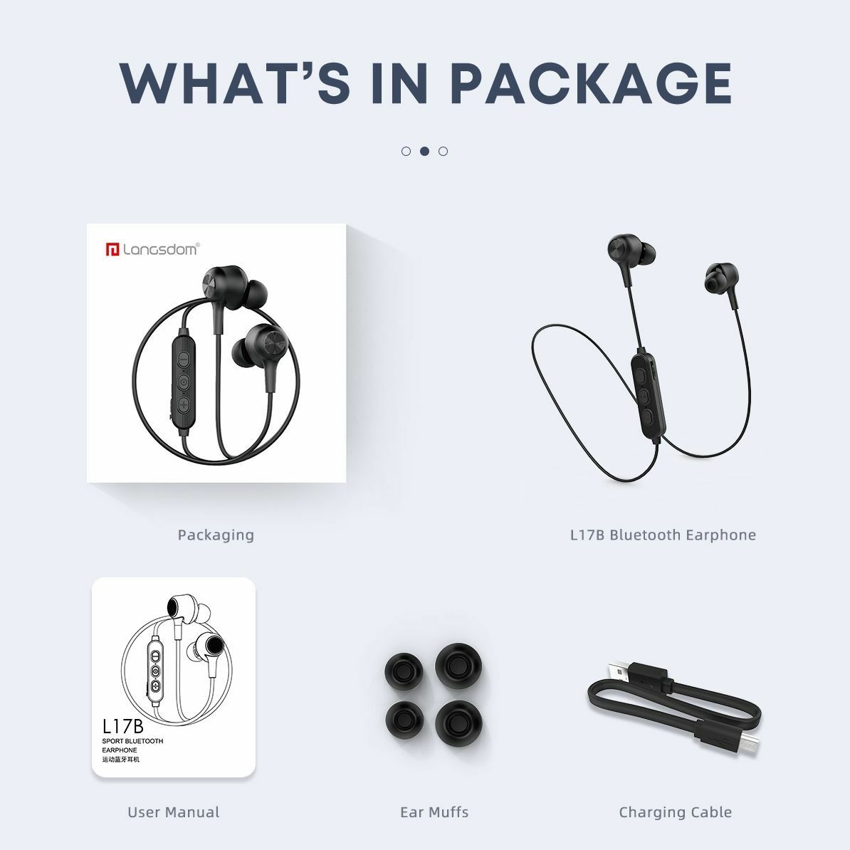 Langsdom L17B 磁吸掛頸藍牙耳機