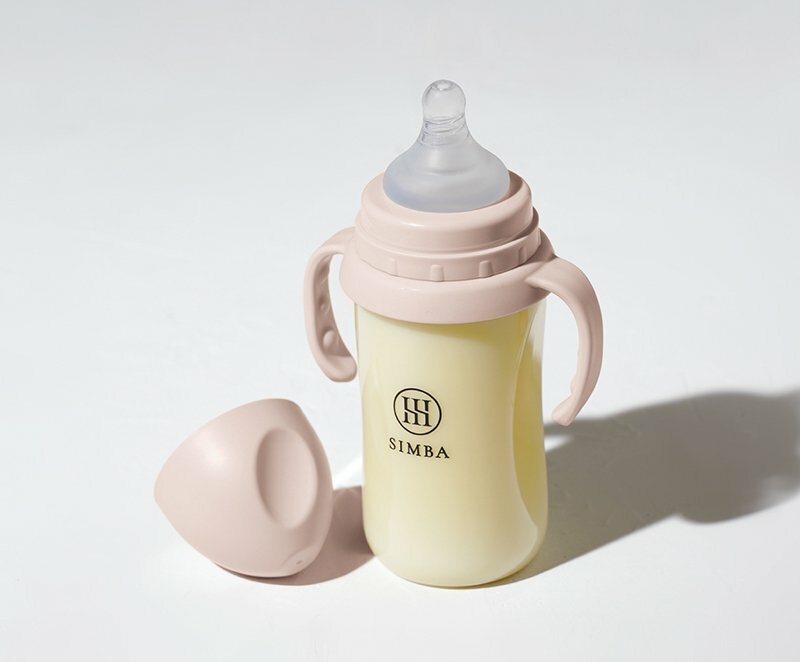 SIMBA 小獅王辛巴 蘊蜜鉑金 PPSU (寬口) 吸管把手奶瓶 270ml 栗粉 粉色 平行進口