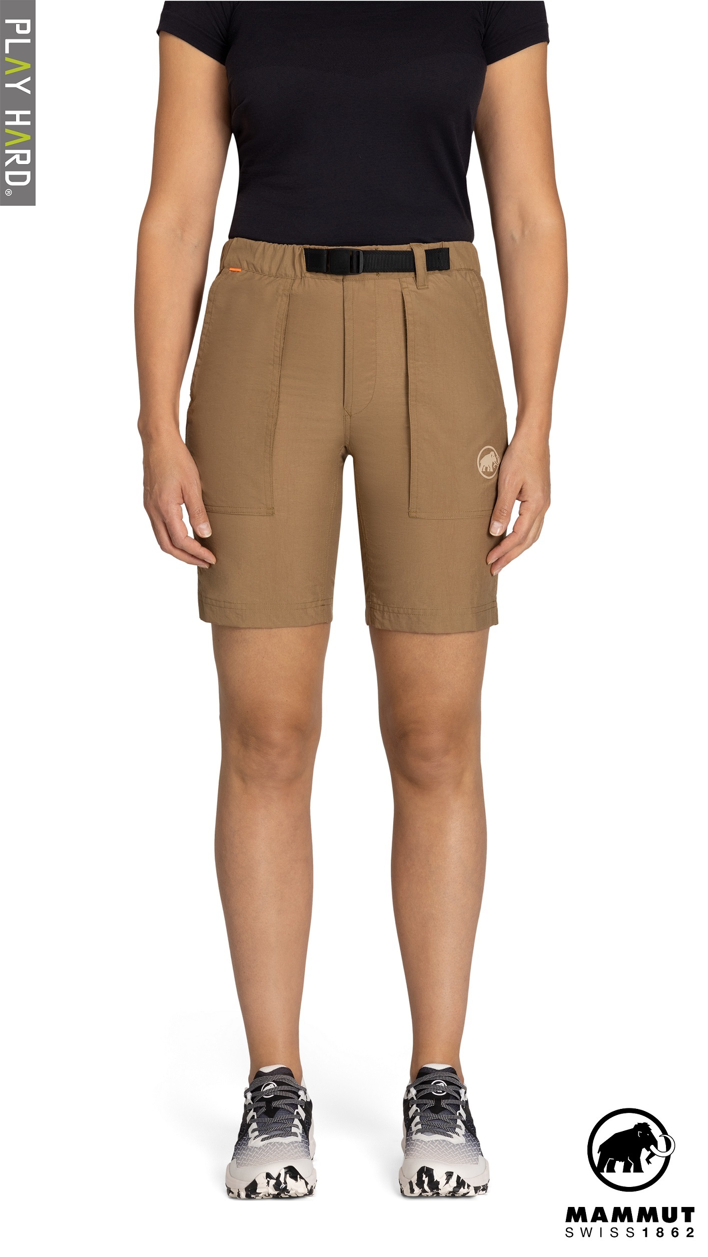 MAMMUT Women's Hiking Cargo Shorts AF / Dark Sand深沙褐