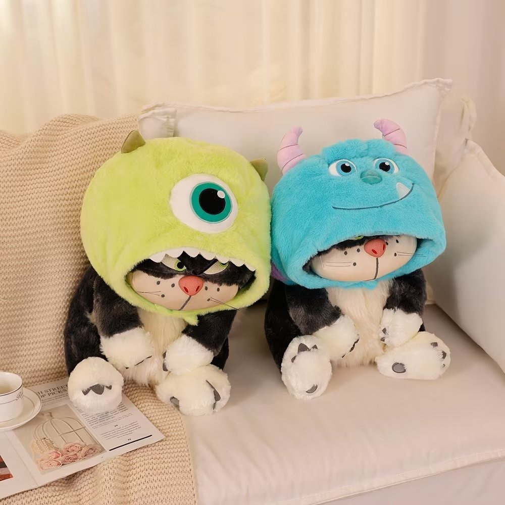 【預購】迪士尼 毛怪 大眼仔 三眼怪 露西法 可愛頭套 冬季防寒拍照道具