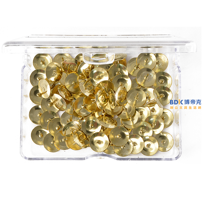 ABEL 力大牌 豪華盒 11mm3號金色圖釘 NO.604