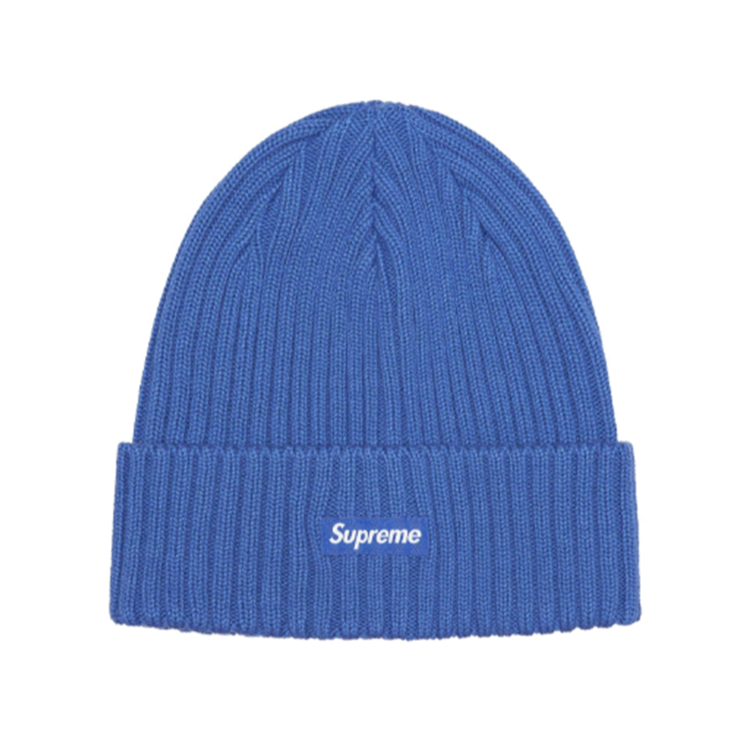 Supreme 23SS Overdyed Beanie Box Logo 毛帽藍色