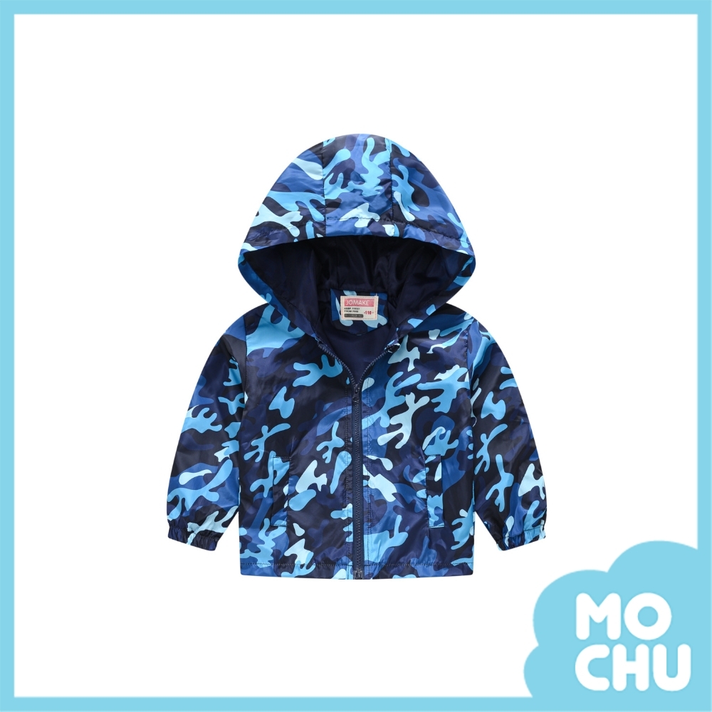 深藍迷彩連帽外套