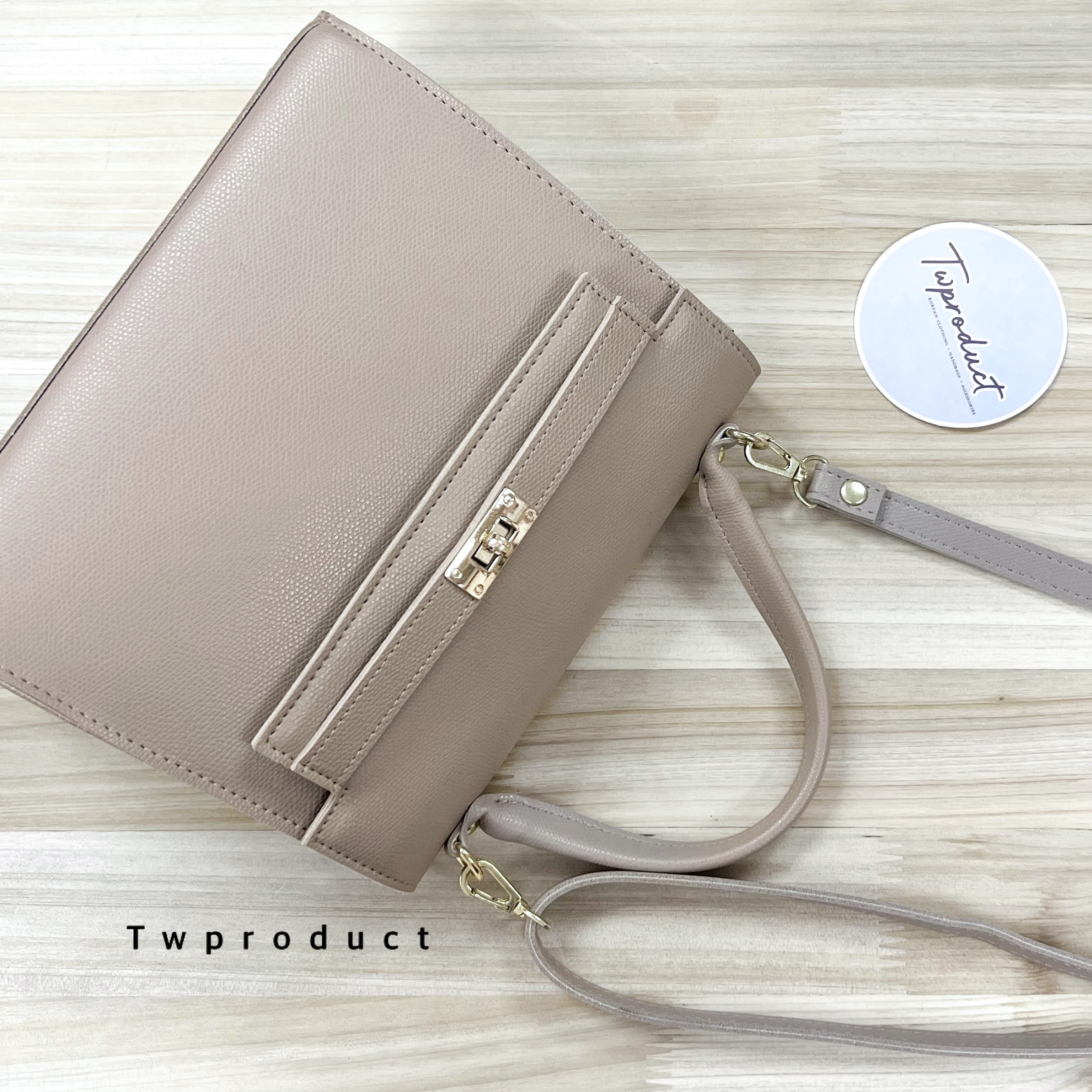 💼 ||A52||少女圓金扣磁石扣小手袋