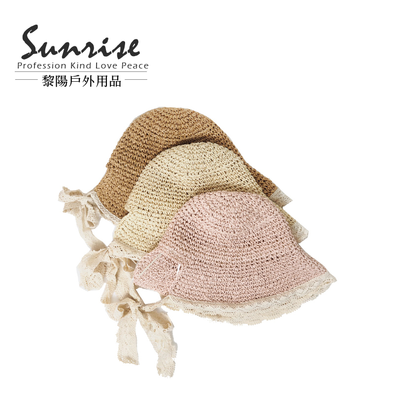 法式優雅草帽 (3色) 防曬配件/中性/遮陽帽/編織草帽/漁夫帽/透氣/露營/休閒 40CNR7558