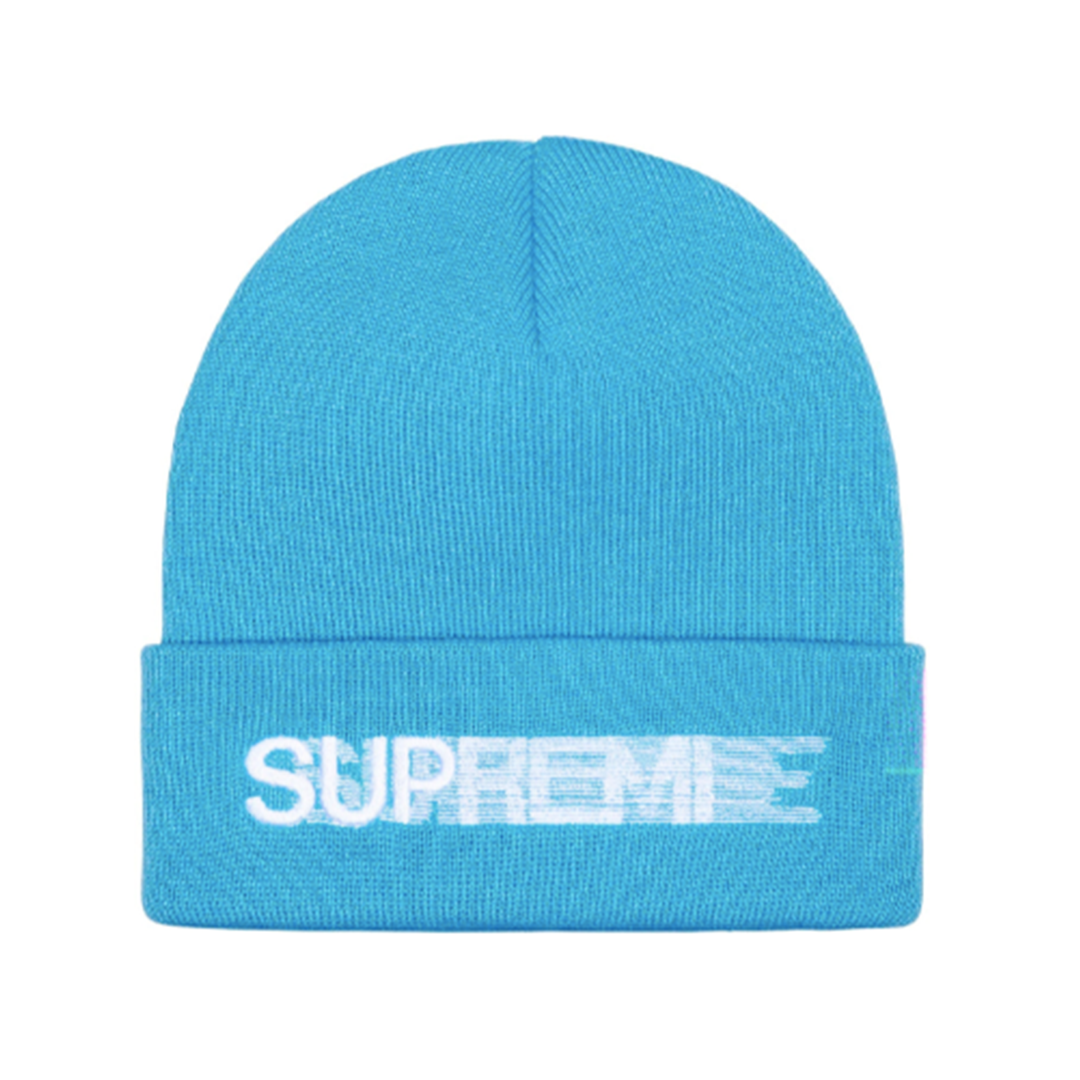 Supreme 23SS Motion Logo Beanie 毛帽淺藍