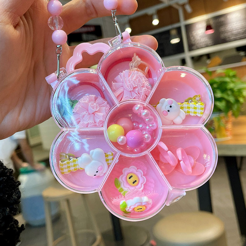 A236PK_SS23_C🌸粉紅色花花系列手飾盒_白色小兔(pre-order)