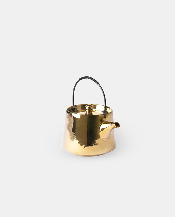 Bold & Basic Ceramics: Tea Pot Gold 茶壺 - 5