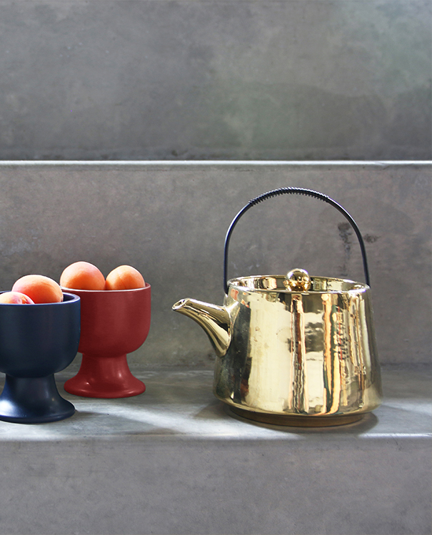 Bold & Basic Ceramics: Tea Pot Gold 茶壺 - 4